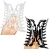 ACCGLORY Large Hair Clips for Women Thick Hair Fine Hair Claw Clips Strong Holding Long Hair Jaw Clips (Clear and Black) view 3