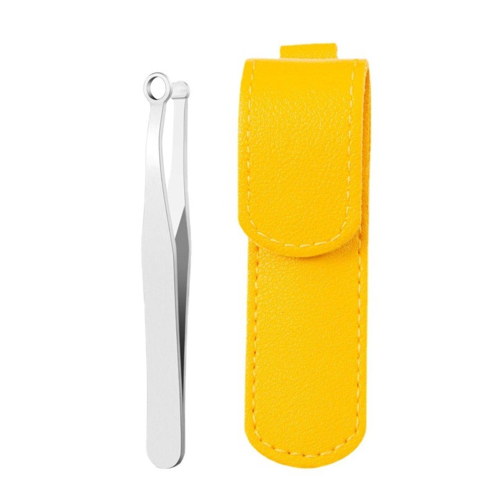 AKAZI Nose Hair Trimmer for Men, Men's Stainless Steel Nose Hair Trimmer, Yellow, Designed for Cutting Nose Hair, Cutting Beard, Cutting Hand Hair
