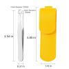 AKAZI Nose Hair Trimmer for Men, Men's Stainless Steel Nose Hair Trimmer, Yellow, Designed for Cutting Nose Hair, Cutting Beard, Cutting Hand Hair view 2
