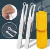 AKAZI Nose Hair Trimmer for Men, Men's Stainless Steel Nose Hair Trimmer, Yellow, Designed for Cutting Nose Hair, Cutting Beard, Cutting Hand Hair view 4