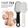 2pcs Stainless Steel Foot File Board Pedicure Tools Hand Squeegee Heel Scraper Pedicure Foot File Foot Skin Shaver Pedicure Rasp Foot Remover Razor Care view 2