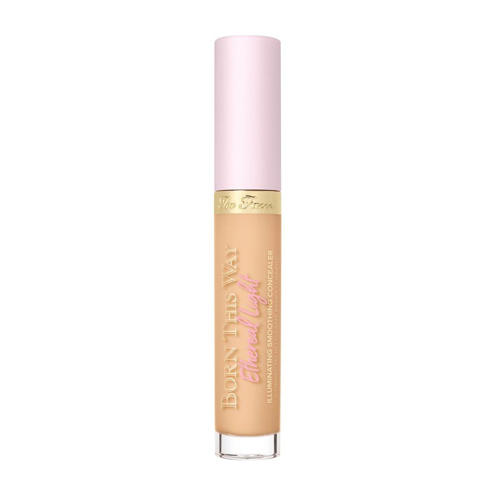 Too Faced Born This Way Ethereal Light Illuminating Smoothing Concealer | With Hyaluronic Acid, Conceals + Brightens Dark Circles, Non-Creasing + Waterproof, 0.16 Fl Oz, Pecan