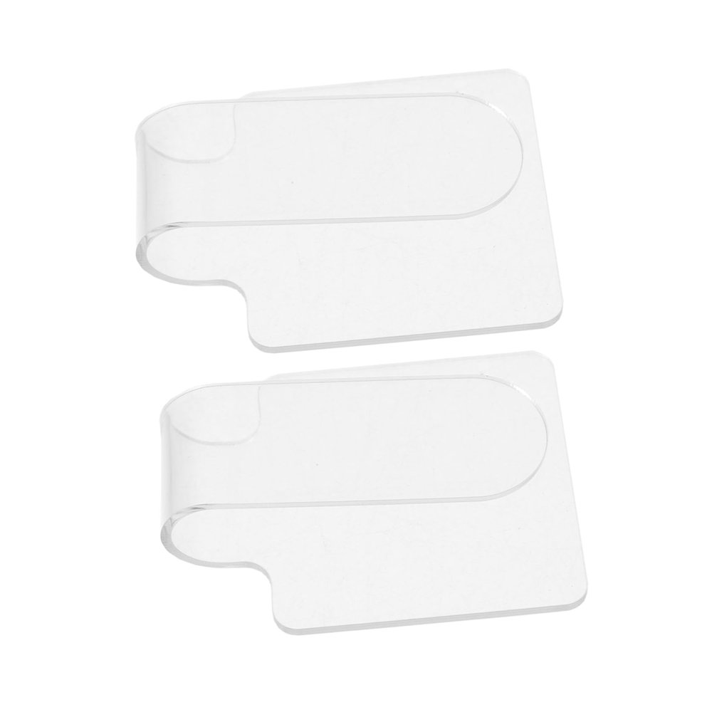 FOMIYES 2pcs Acrylic Handheld Makeup Mixing Palette Lightweight for Custom Blending and Foundation Matching for Makeup Artists and Home Use