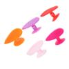 FOMIYES 5pcs Silicone Heart-Shaped Bath and Massage Brush for Boys and Girls Double-Sided Exfoliating and Cleansing Gentle Scrubber for Shampoo and Face Wash Easy to and Store view 1