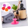 FOMIYES 5pcs Silicone Heart-Shaped Bath and Massage Brush for Boys and Girls Double-Sided Exfoliating and Cleansing Gentle Scrubber for Shampoo and Face Wash Easy to and Store view 4