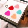 5pcs Heart Shaped Bath Brush Silicone Cleaning Brush Scalp Massagers Silicone Face Scrubber Bathing Bath Body Brush Back Scrubber Hair view 4