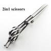 Hair Cutting Scissors, 6 inch Upscale Japan 440c 2in1 mulit blade cut hair scissors cutting + cutting barber shears hairdressing scissors view 2