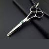 Hair Cutting Scissors, 5.5 inch Upscale Japan 440C 2in1 mulit blade hair scissors cutting + thinning barber shears hairdressing scissors view 4