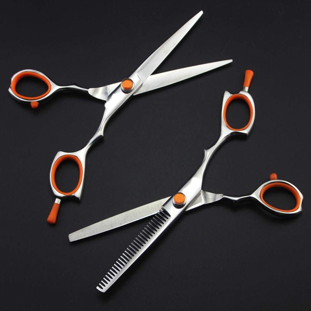 Hair Cutting Scissors, 6INCH Hairdressing Scissors Hair Cutting and Thinning Scissors Barber Shears sharp scissors barber tools set