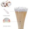 1100 PCS 6 Inches Long Cotton Swabs with Storage Case, 600 Pointed Cotton Swabs & 500 Round Cotton Swabs view 2