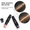 Wig Lace Dyeing Stick,Wig Knots Healer with Brush Portable Sweat-proof Natural,Hide Wig Knots&Grids,Suitable for lace wigs and forehead and hairline,Easy to Color (Dark Brown) view 3