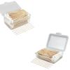 1000 PCS 6 Inches Long Cotton Swabs with Storage Case, Include 400 PCS Round & 600 PCS Pointed view 1