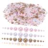 Didiseaon 1pack Shiny Half Round Flatback for Crafts Nail Art and Makeup Versatile Beads for Manicures Jewelry Making and Decorative Projects Pack view 1