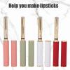 4Pcs Empty Lip Balm, Plastic Refillable Lipstick Storage Container with Different Color, Practical Lipstick Gloss Container with Lid, Fine Workmanship Lipstick Tube for DIY Makeup Cosmetic view 2