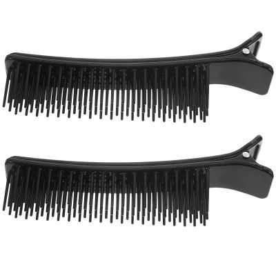 2pcs Hairdressing Clips Salon Cutting Dying Styling Size Multi Function Hair Parting Tools No Crease Hair Clips