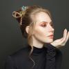 3Pcs Floral Hair Claw Clips Large Hair Claw Clips for Women Thin Thick Curly Stylish Barrettes view 3