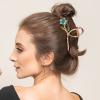 3Pcs Floral Hair Claw Clips Large Hair Claw Clips for Women Thin Thick Curly Stylish Barrettes view 4