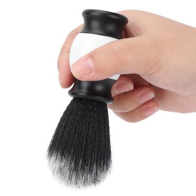 Beard Brush for Men, Ergonomic Mustache Styling Brush with Soft Bristles and Handle, Neck Dust Brush for Broken Hair Dirty Removal, Fast Lather Salon Cleansing Foam Brush with Fine Workmanship