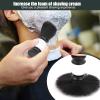 Beard Brush for Men, Ergonomic Mustache Styling Brush with Soft Bristles and Handle, Neck Dust Brush for Broken Hair Dirty Removal, Fast Lather Salon Cleansing Foam Brush with Fine Workmanship view 3