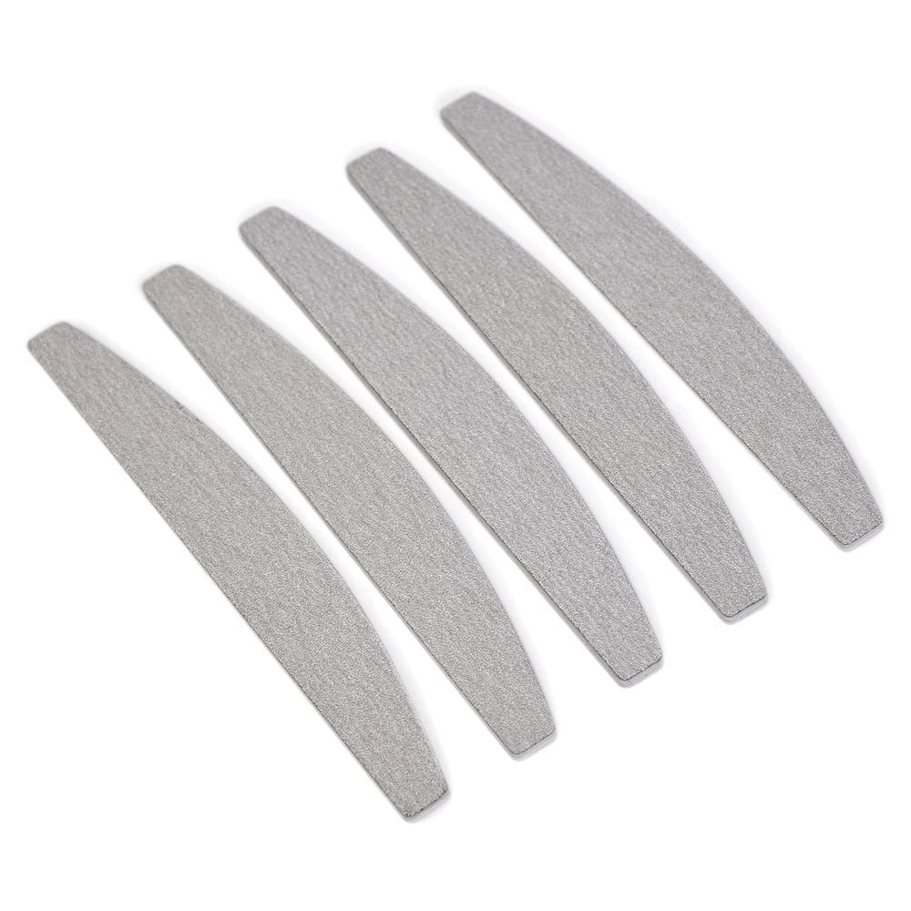 Rolabling 50pcs Nail Files Two-Sided Nail Buffers Made with Semicircle Great for Professional Salon or Home Cosmetic Manicure Pedicure (Set 7-50pcs)