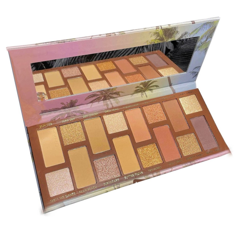 MeiPlumLai Sunset Eyeshadow Palette 16 Color Eye Shadow Makeup Warm Highly Pigmented Gold Glitter Shimmer Matte Long Lasting Waterproof Ultra-Blendable Eye Makeup for Women