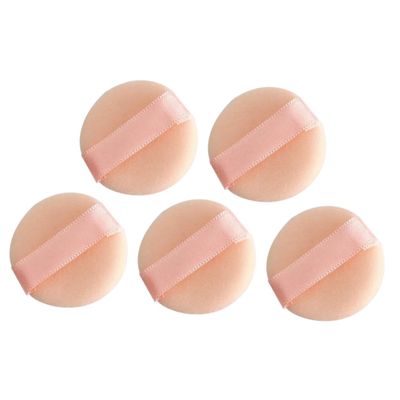 Beatifufu 5pcs Mini Powder Reusable Makeup Sponges for Face Pressed Powder Puff Applicators Compact Size Comfortable for Sensitive Skin