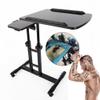 Gdrasuya10 Salon Tray on Wheels, Tattoo Tray Salon Trolley, Adjustable Height Salon Tray Station,Multiple Workstations,Mobile Folding Storage Salon Trolley Black view 3