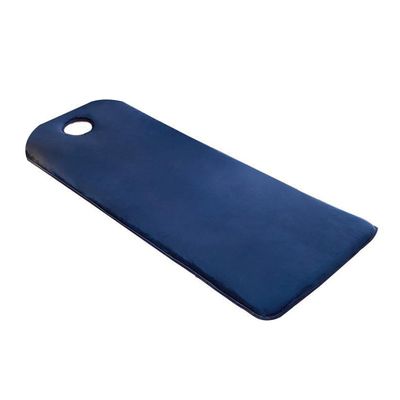 0.8"/1.6"/2.4" Thickness Massage Table Topper with Elastic Bands,Spa Bed Topper Foam Pad for Beauty Salon,Non-Slip Lash Bed Cushion Only,Square/Round/Trapezoidal Head,Blue 2cm,R 60x180cm