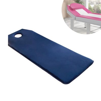 0.8"/1.6"/2.4" Thickness Massage Table Topper with Elastic Bands,Spa Bed Topper Foam Pad for Beauty Salon,Non-Slip Lash Bed Cushion Only,Square/Round/Trapezoidal Head,Blue 4cm,T 80x190cm