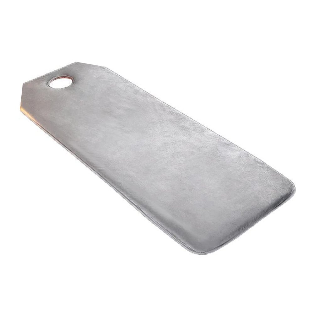 0.8"/1.6"/2.4" Thickness Massage Table Topper with Elastic Bands,Spa Bed Topper Foam Pad for Beauty Salon,Non-Slip Lash Bed Cushion Only,Square/Round/Trapezoidal Head,Gray 2cm,T 60x180cm