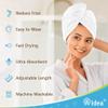AIDEA Microfiber Hair Towel Wrap, 5 Pack Turbans, Super Absorbent Quick Dry for All Hair Types, Anti-Frizz Accessories for Women, 26"10" view 4