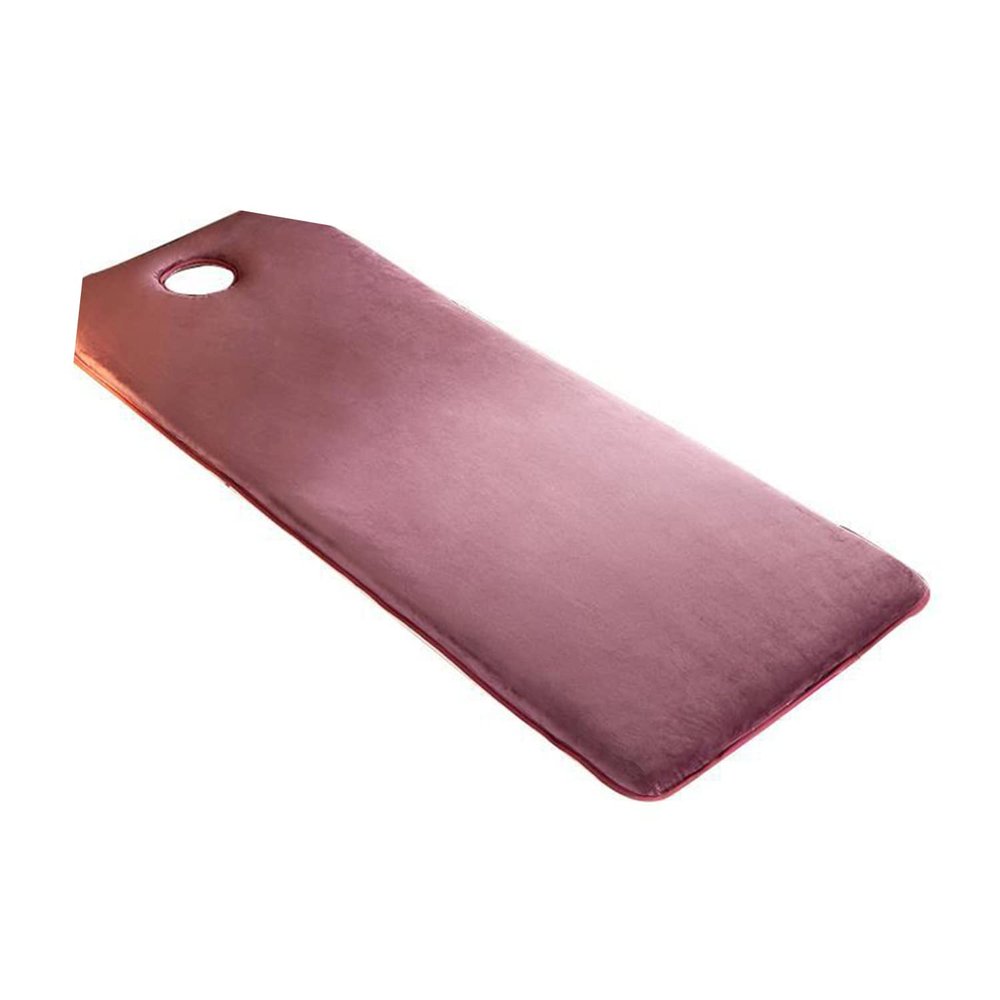 Spa Bed Padding,Memory Foam Massage Table Topper with Facial Breathing Hole and Elastic Bands,Lash Bed Cushion Without Bed,Massage Bed Mattress Pad 3 Thickness Optional,Pink 2cm,T 60x180cm