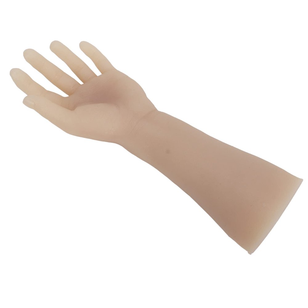 Practice Arm, Realistic Silicone Displaying Tattooing Training Arm for Shop (Left Hand)