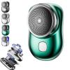 Minirazor Unbeatable Shave Even on The Go, Vementa Minirazor, Pocket Size Portable Shaver Wet and Dry Mens Razor USB Rechargeable, Easy One-Button Use Suitable for Home, Car (Green) view 1