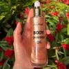 AbluFirst 4 Colors Shimmer Body Oil Face Glitter Summer Body Moisturizing Light Shimmering Glow Non-Sticky Party Luminizer and Illuminator Smooth (3.38 Fl Oz Pack of 1, Rose Gold) view 2