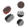 FOMIYES Ergonomic Design Hair Massage Brush Head Scrubber Brush for Scalp Cleansing Shampoo Massage view 2