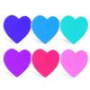 50PCS Mini Heart-Shape Nail File Double Sided Nail Buffer Block Color Random Nail Polishing Manicure Tools for Beauty Salon view 3