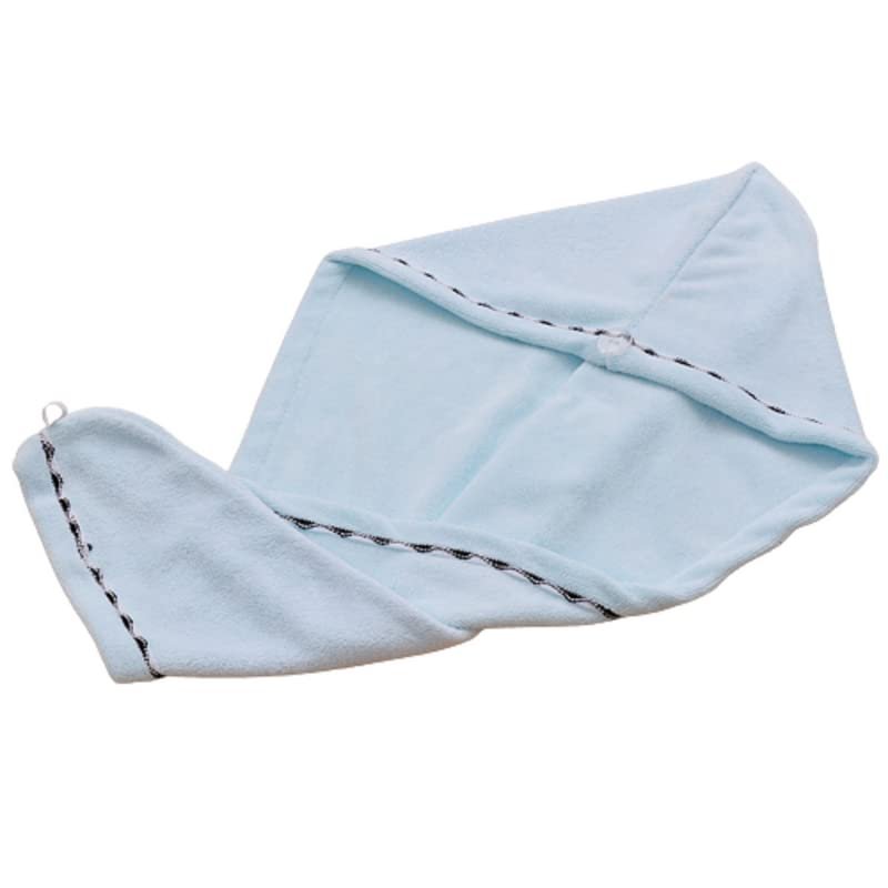 2 Pack Microfiber Hair Towel, Solid Color Super Absorbent Soft Quick Drying Hair Turban for Women, Men and Kids