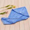 2 Pack Microfiber Hair Towel, Solid Color Super Absorbent Soft Quick Drying Hair Turban for Women, Men and Kids view 2