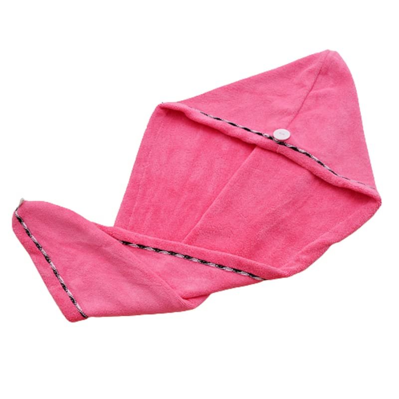 2 Pack Microfiber Hair Towel, Solid Color Super Absorbent Soft Quick Drying Hair Turban for Women, Men and Kids