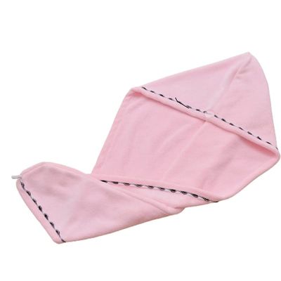 2 Pack Microfiber Hair Towel, Solid Color Super Absorbent Soft Quick Drying Hair Turban for Women, Men and Kids