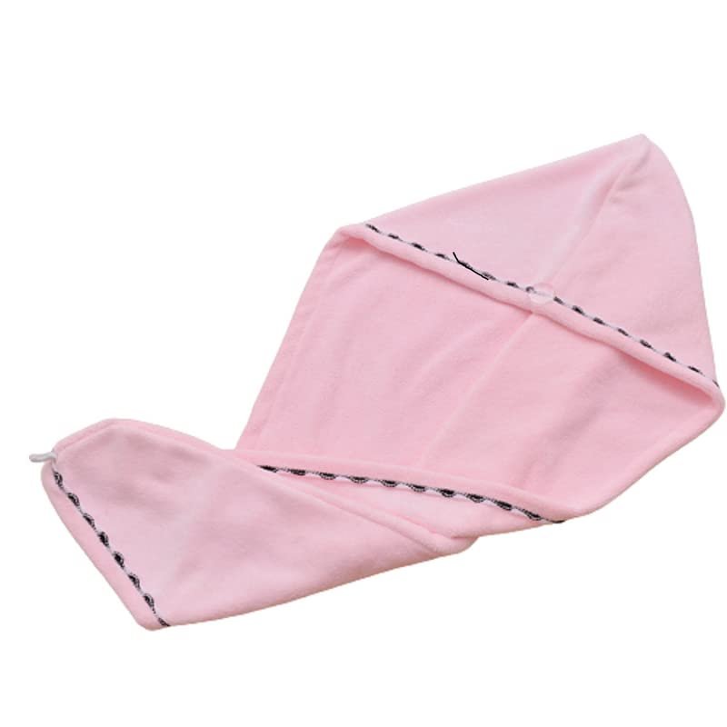 2 Pack Microfiber Hair Towel, Solid Color Super Absorbent Soft Quick Drying Hair Turban for Women, Men and Kids