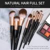 ENZO KEN Elegant Natural Goat Hair Makeup Brush Set with Gift Box, Natural Hair Makeup Brushes Set Professional, Make up Brushes Set Professional, Natural Makeup Brushes, Cosmetic Brushes Makeup Set. view 2