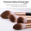 ENZO KEN Elegant Natural Goat Hair Makeup Brush Set with Gift Box, Natural Hair Makeup Brushes Set Professional, Make up Brushes Set Professional, Natural Makeup Brushes, Cosmetic Brushes Makeup Set. view 3