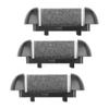 3 Pack Electric Callus Remover Refill Black, Same Rough Replacement Rollers Professional Feet Care Grinding Heads (3pcs Regular/Medium Coarse, Black) view 1