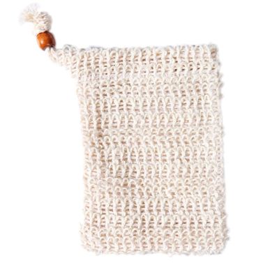 2pcs Natural Sisal Soap Bag Exfoliating Soap Saver Pouch Holder