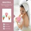 FOMIYES 9 Pcs Ice Cream Bath Ball Bath Bubbles Kids Mens Body Wash Kids Shower Loofah Makeup Sponge Exfoliating Sponge Body Sponge Body Wash Sponge Flower or The Bubble Child view 3
