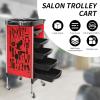 RED by Salon Trolley Cart, Multifunction 5 Drawer Hair Stylist Salon Station Rolling Cart Professional Hairdresser Hair Dye Storage Beauty Barber Moveable Station view 2
