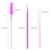 300 PCS Eyelash Extension Supplies Kit Disposable Micro Swab Brush Eyebrow Spoolies Lip Stick Brush Mascara Wand Applicator Makeup Brush Tool (Purple Sets) view 2