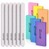Nail Files and Buffers Set with 6PCS Rectangular Buffers and 6PCS White 100 180 Grit Files, Professional Nail Care Tools Kit for Women and Girls view 1